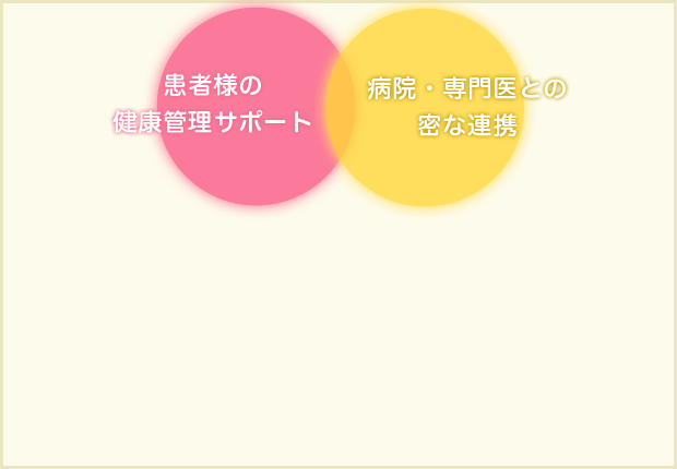 病院・専門医との密な連携
